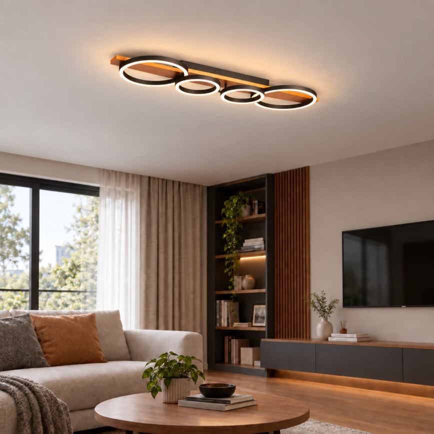 BRILAGI - PLANK LED Ceiling light LED/35W/230V 4000K 30x100 cm wood