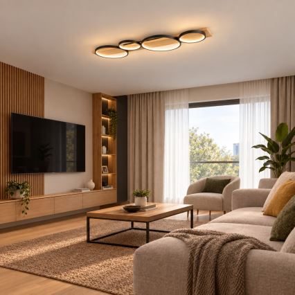 BRILAGI - PLANK LED Ceiling Light LED/38W/230V 4000K 40x120 cm Wood