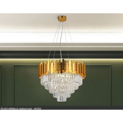 Brilagi - PLAZA Cable Pendant Chandelier 9xE14/40W/230V