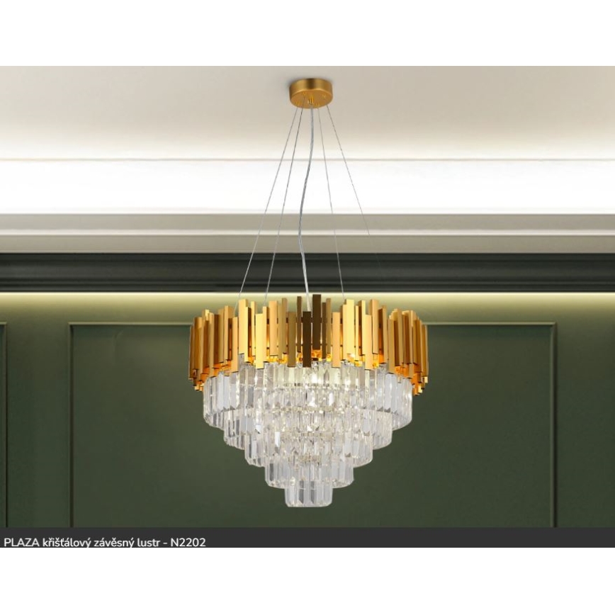 Brilagi - PLAZA Cable Pendant Chandelier 9xE14/40W/230V