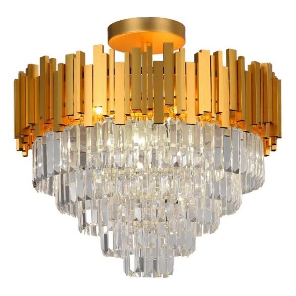Brilagi - PLAZA Flush-Mount Chandelier 9xE14/40W/230V
