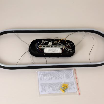 Brilagi - PONDIE LED Cable Pendant Lamp, 43W/230V, 80x30 cm, Black