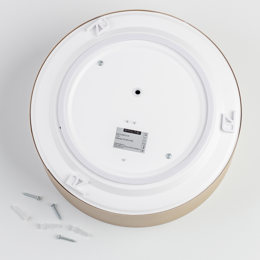 BRILAGI - POOL bathroom ceiling light 2xE27/15W/230V Ø 30 cm IP54 beige