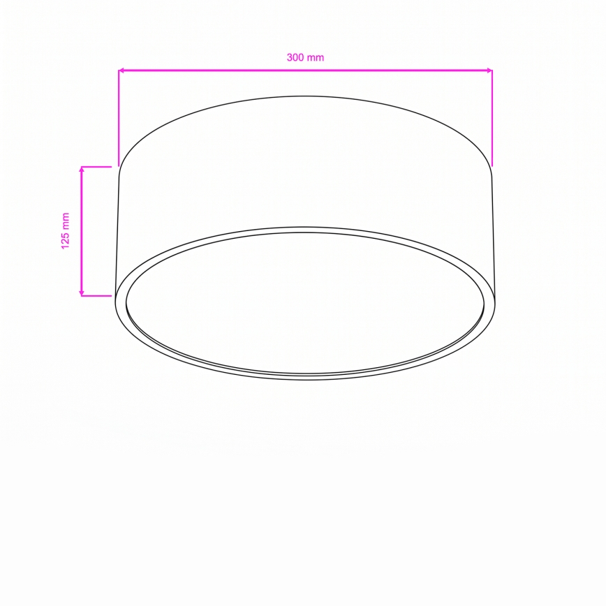 Brilagi - POOL Bathroom ceiling light 2xE27/15W/230V Ø 30 cm IP54 white