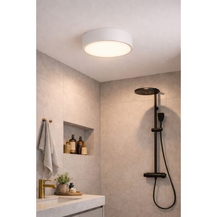 Brilagi - POOL Bathroom Ceiling Light 3xE27/15W/230V Ø 40 cm IP54 White
