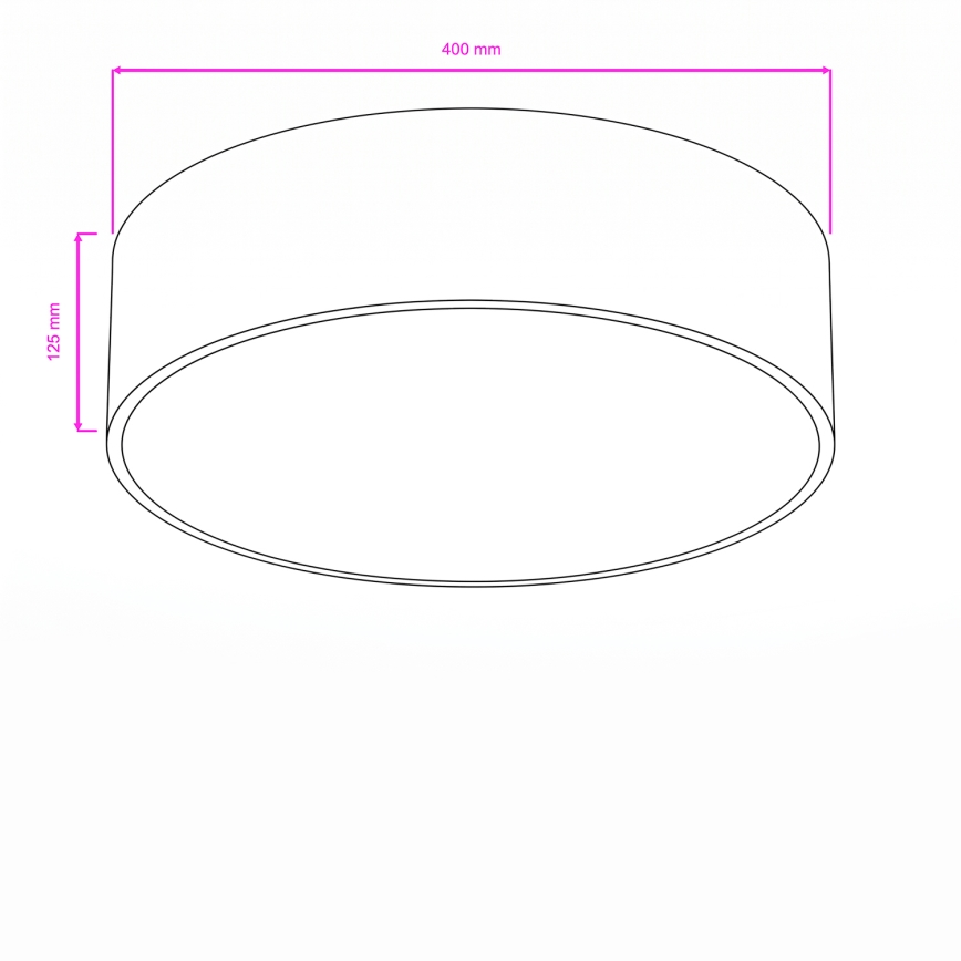 Brilagi - POOL Bathroom Ceiling Light 3xE27/15W/230V Ø 40 cm IP54 White