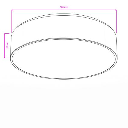 Brilagi - POOL Bathroom Ceiling Light 4xE27/15W/230V, Ø 50 cm, IP54, Beige