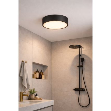 Brilagi - POOL Bathroom Ceiling Light 5x E27 / 15W / 230V Ø 60 cm IP54 Black