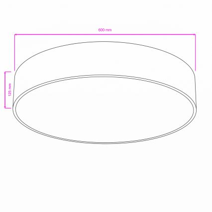 BRILAGI - POOL Bathroom Ceiling Light 5x E27 / 15W / 230V Ø 60 cm IP54 Black