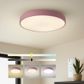 Brilagi - POOL dimmable LED ceiling light 60W/230V, 3000–6000 K (tunable white), Ø 50 cm, pink + remote control