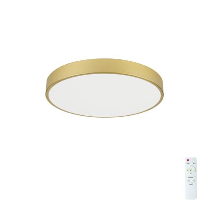 Brilagi - LED Dimmable Ceiling Light POOL LED/60W/230V 3000-6000K Ø 60 cm Gold + Remote Control