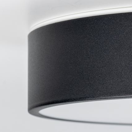 BRILAGI - POOL LED Bathroom Ceiling Light 24W/230V, selectable 3000/4000/5500K, Ø 30 cm, IP54, Black
