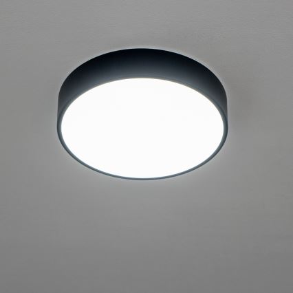 BRILAGI - POOL LED Bathroom Ceiling Light 24W/230V, selectable 3000/4000/5500K, Ø 30 cm, IP54, Black