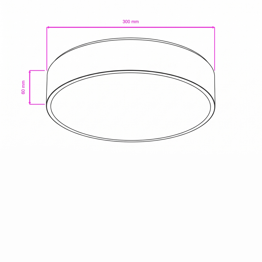 Brilagi - POOL LED Bathroom Ceiling Light/24W/230V 3000/4000/5500K dia. 30 cm IP54 Bronze