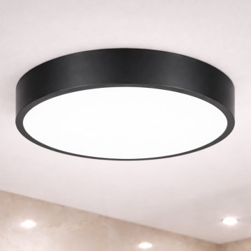 Brilagi - POOL LED Bathroom Ceiling Light 36W, 230V, 3000/4000/5500K, Ø40 cm, IP54, Black