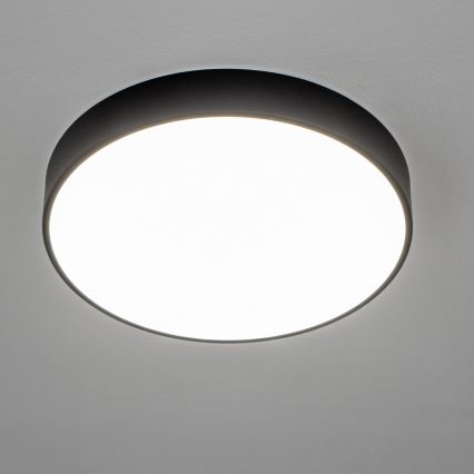 Brilagi - POOL LED Bathroom Ceiling Light, 36W, 230V, Selectable 3000/4000/5500K, Ø 40 cm, IP54, Black