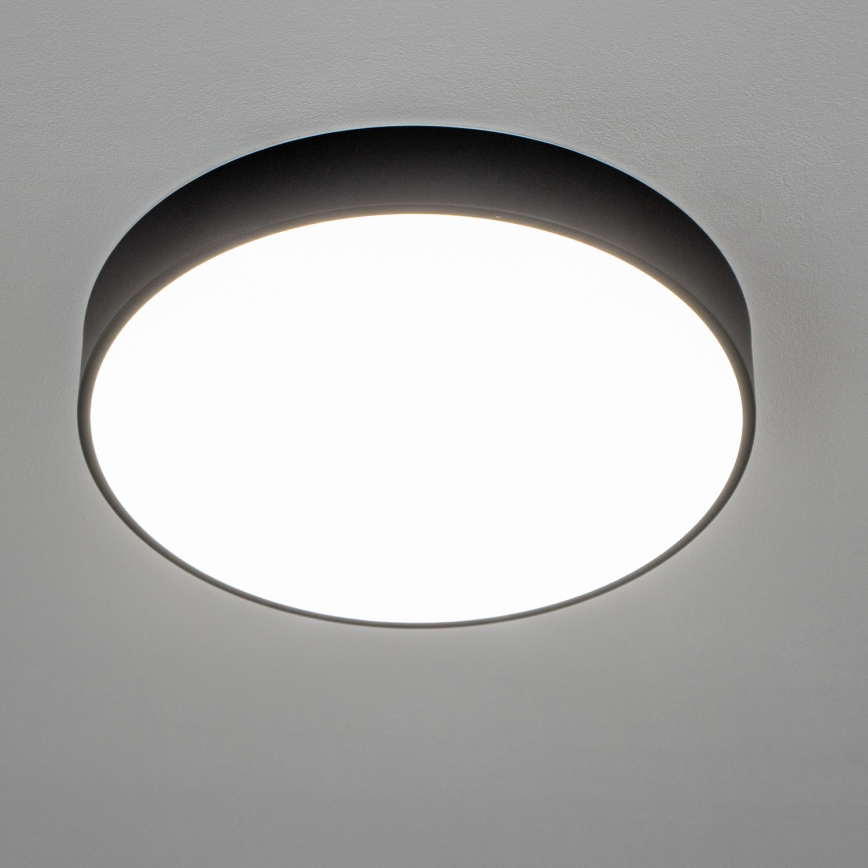 Brilagi - POOL LED Bathroom Ceiling Light, 36W, 230V, Selectable 3000/4000/5500K, Ø 40 cm, IP54, Black