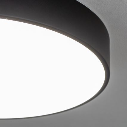 Brilagi - POOL LED Bathroom Ceiling Light, 36W, 230V, Selectable 3000/4000/5500K, Ø 40 cm, IP54, Black
