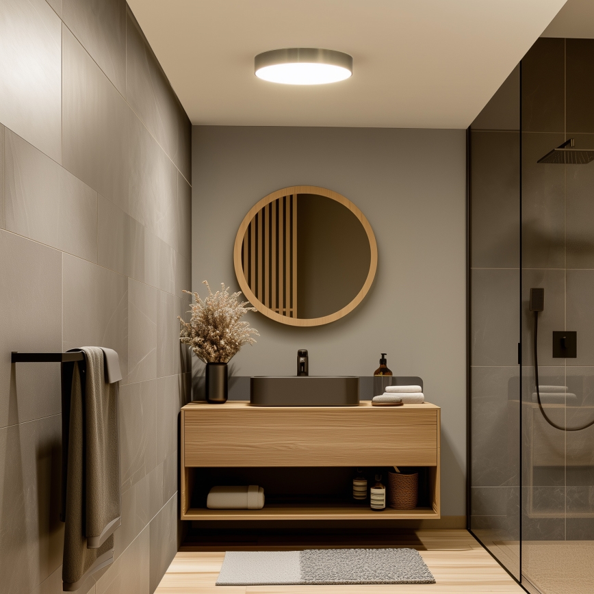 Brilagi - POOL LED Bathroom Ceiling Light 36W/230V 3000/4000/5500 K Ø 40 cm IP54 Brass