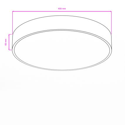 Brilagi - POOL LED Bathroom Ceiling Light 36W/230V 3000/4000/5500 K Ø 40 cm IP54 Brass