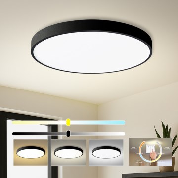 Brilagi - POOL LED Ceiling Light 100W/230V 3000/4000/6000K Ø 80 cm Black