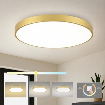 Brilagi - POOL LED Ceiling Light 100W/230V 3000/4000/6000K Ø 80 cm, Gold