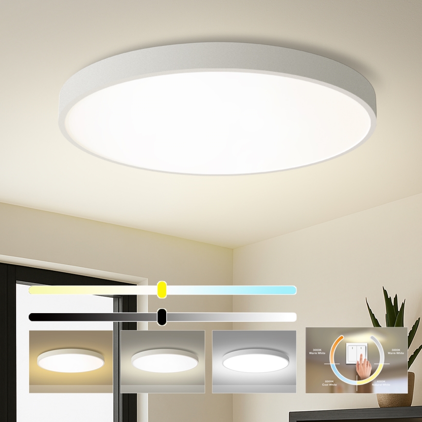 Brilagi - POOL LED Ceiling light/128W/230V 3000/4500/6000K Ø 100 cm white