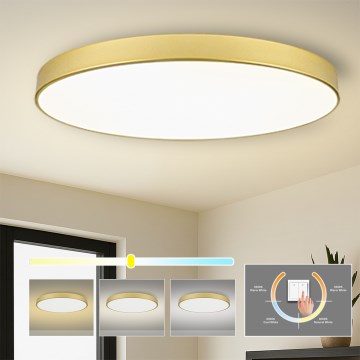 Brilagi - POOL LED Ceiling Light 180W/230V 3000/4000/6000K Ø 120 cm Gold