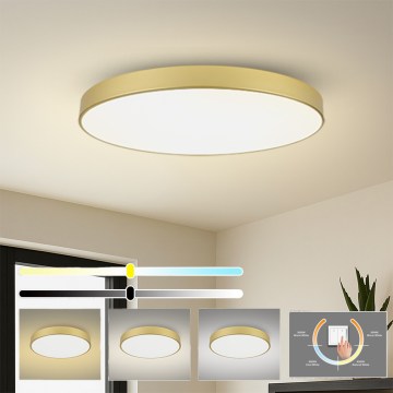 Brilagi - POOL LED Ceiling Light 180W/230V 3000/4500/6000K Ø 120 cm Gold