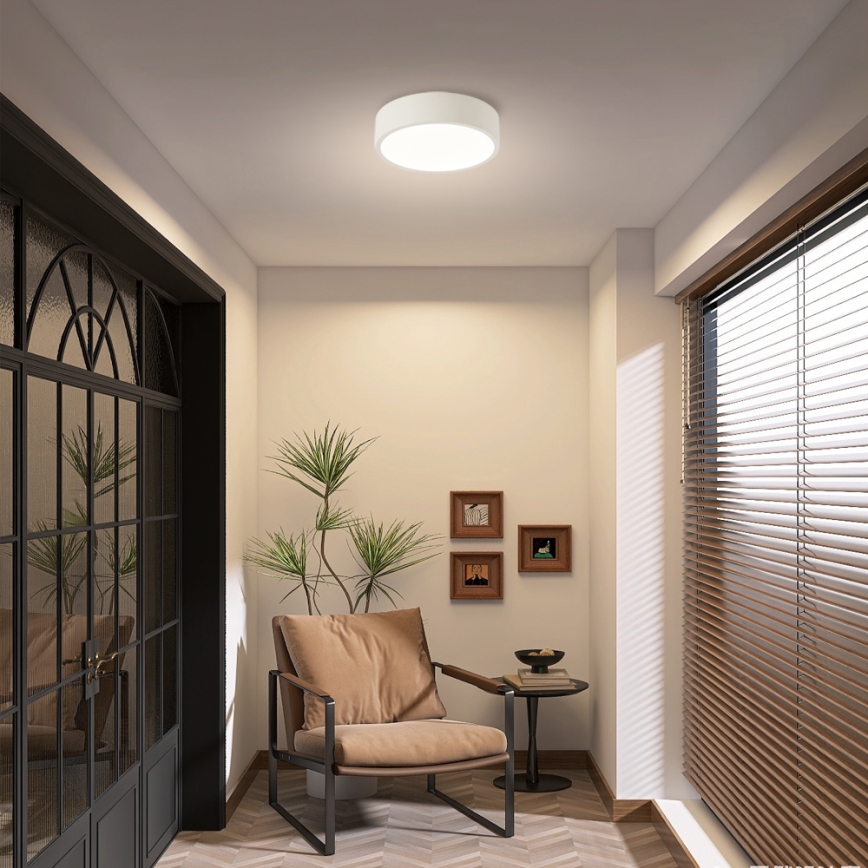 Brilagi - POOL LED Ceiling Light, 18W, 230V, Adjustable Color Temperature 3000/4000/6000K, Ø 20 cm, White