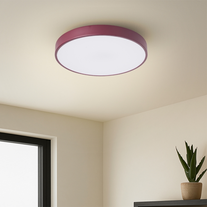 Brilagi - LED Ceiling Light POOL LED/36W/230V 3000/4000/6000K Ø 30 cm burgundy
