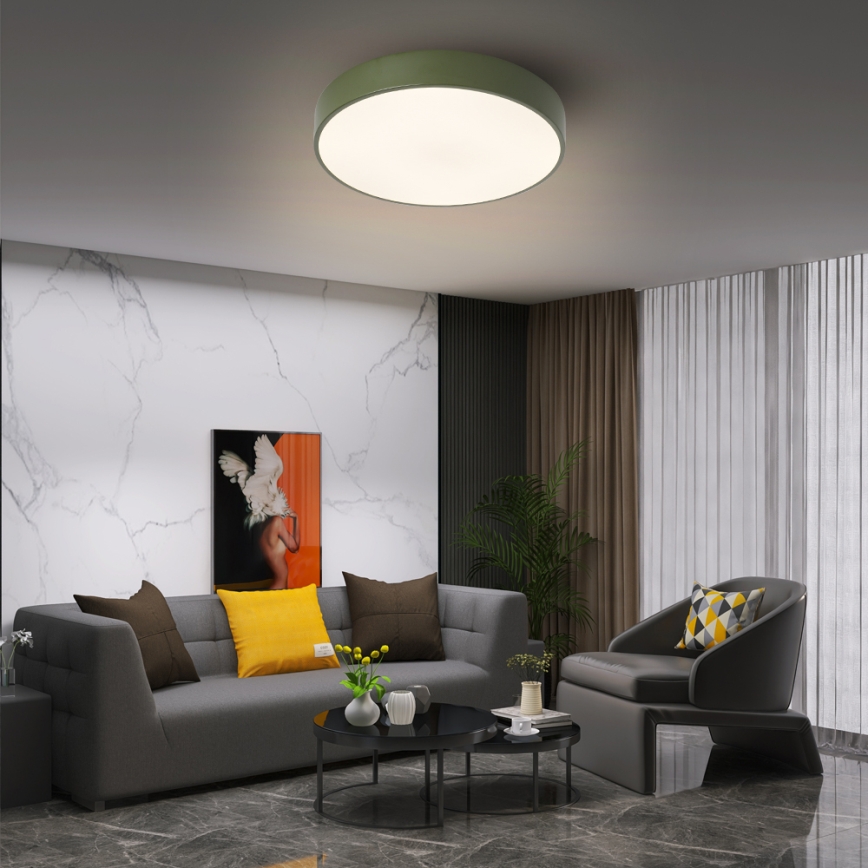 Brilagi - POOL LED Ceiling Light, 36W, 230V, Selectable 3000/4000/6000K, Ø 30 cm, Green