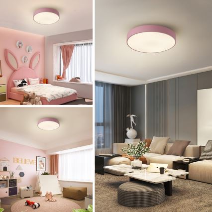 Brilagi - POOL LED Ceiling Light LED/36W/230V 3000/4000/6000K, dia. 30 cm, Pink