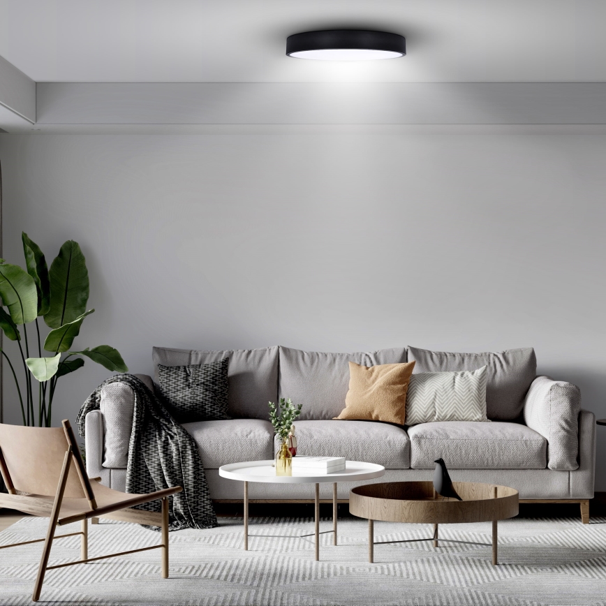 Brilagi - POOL LED Ceiling Light, 36W, 230V, 3000/4500/6000K, Ø30 cm, Black