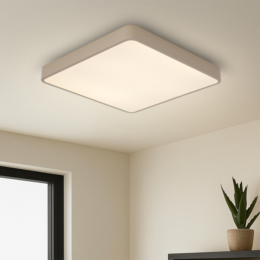 Brilagi - POOL LED Ceiling Light 48W/230V 3000/4000/6000K 50x50 cm beige