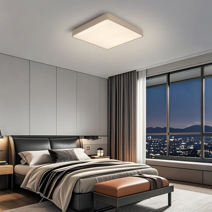 Brilagi - POOL LED Ceiling Light 48W/230V 3000/4000/6000K 50x50 cm beige