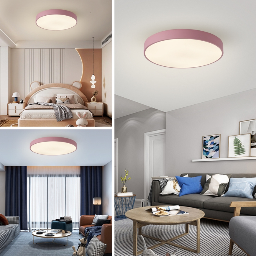 Brilagi - LED Ceiling Light POOL LED/60W/230V 3000/4000/6000K dia. 60 cm pink