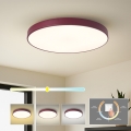 Brilagi - POOL LED Ceiling Light, 60W/230V, 3000/4000/6000K, Ø 60 cm, Burgundy