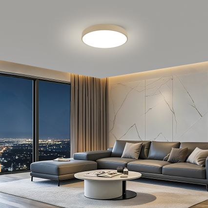 Brilagi - POOL LED Ceiling Light 60W, 230V, Switchable 3000/4500/6000K, Ø 60 cm, Beige