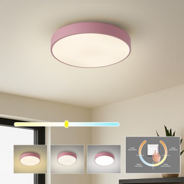 Brilagi - POOL LED Ceiling Light LED/36W/230V 3000/4000/6000K, dia. 30 cm, Pink