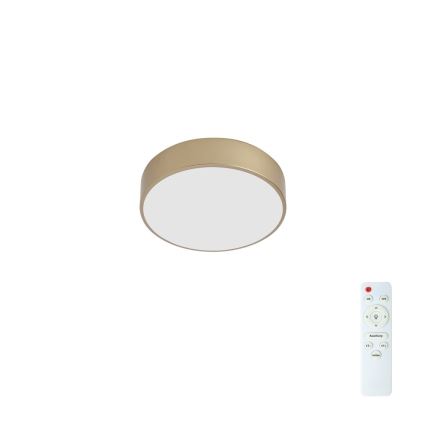 BRILAGI - Dimmable POOL LED ceiling light 24W/230V 3000-6000K dia. 20 cm gold + remote control