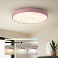 Brilagi - POOL LED Dimmable Ceiling Light 60W/230V 3000-6000K Ø 60 cm Pink + Remote Control