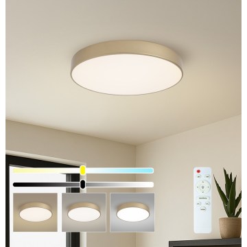 BRILAGI - POOL LED Dimmable Ceiling Light LED/60W/230V 3000-6000K Ø 50 cm Gold + Remote Control