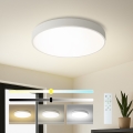 Brilagi - POOL SMART 48W LED Dimmable Ceiling Light, 40 cm, 230V, 3000–6000K, Tuya Wi‑Fi + Remote Control, White