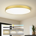 Brilagi - POOL SMART Dimmable LED Ceiling Light 128W/230V 3000–6000K 100 cm Gold Wi‑Fi Tuya + Remote Control