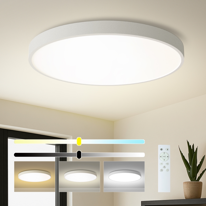 Brilagi - POOL SMART LED Dimmable Ceiling Light 128W/230V 3000-6000K diam. 100 cm Wi-Fi Tuya White + Remote Control