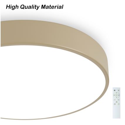 Brilagi - POOL SMART Dimmable LED Ceiling Light LED/48W/230V 3000-6000K Ø 40 cm Tuya Wi-Fi Beige + Remote Control