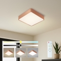 BRILAGI - POOL SQUARE Dimmable LED Ceiling Light LED/36W/230V 3000-6000K 40x40 cm bronze + remote control