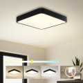 Brilagi - POOL SQUARE LED Ceiling Light/36W/230V 3000/4000/6000K 40x40 cm Black