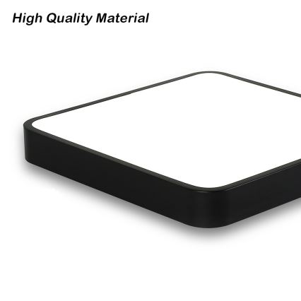 Brilagi - POOL SQUARE LED Ceiling Light 36W/230V, Selectable 3000/4500/6000K, 40×40 cm, Black